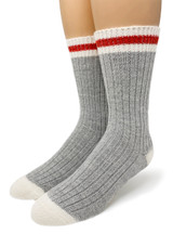 Warrior Alpaca Socks Vintage Red Stripe Sox Unisex
Toe