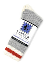 Red Stripe Throwback Alpaca Socks for Kids of Every Age - Package.