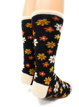 Flower Power Alpaca Socks Heel
