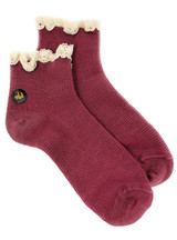 Lace Trimmed Waffle Knit Alpaca Mini-Crew Socks
Brandywine Flat