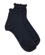 Streetstyle Jagged Edge Anklet Alpaca Socks - Black
Flat
