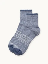 All-Purpose Cushioned Alpaca Quarter-Crew Socks in slate