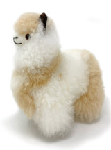 6" Fluffy Friend Alpaca Stuffed Animal - Premium Fur,  made from genuine alpaca fur