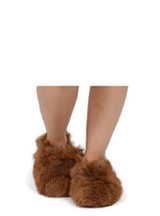 Alpaca Fur Comfort Slippers - Full Foot/Reversible