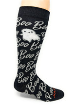 Ghostly Boos Halloween Alpaca Socks - Side.