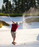 Elite Performance Alpaca Golf Ankle Socks on Golfer.