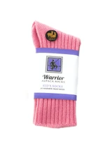 Kids All Day Alpaca Crew Socks, Pink, in packaging