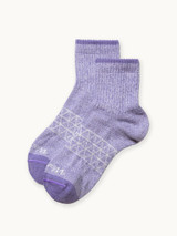 All-Purpose All-Season Alpaca Quarter-Crew Socks in lilac