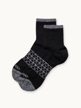 All-Purpose All-Season Alpaca Quarter-Crew Socks in black