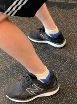 High Performance Shorty Athletic Alpaca Socks - Man working out.