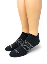 All-Season Alpaca Running Socks, Black, Main Image.