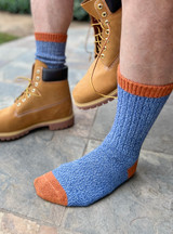 Midnight Blue Alpaca Country Walking Socks