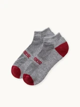 All-Terrain Sport Alpaca Ankle Socks in red