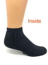 No-Show Alpaca Ankle Sport Socks - inside showing cushion.