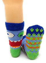 Kids Little Monsters Non-Skid Alpaca Socks Sole.