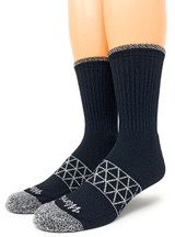 All Purpose Cushioned Alpaca Crew Socks - Comfort Collection in Black - Main image.