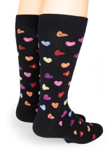 Sweetheart Candy Dress Alpaca Crew Socks Back View.