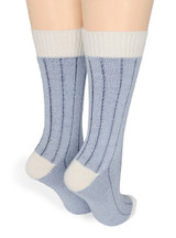 Colorblock Sleep Alpaca Crew Socks Back