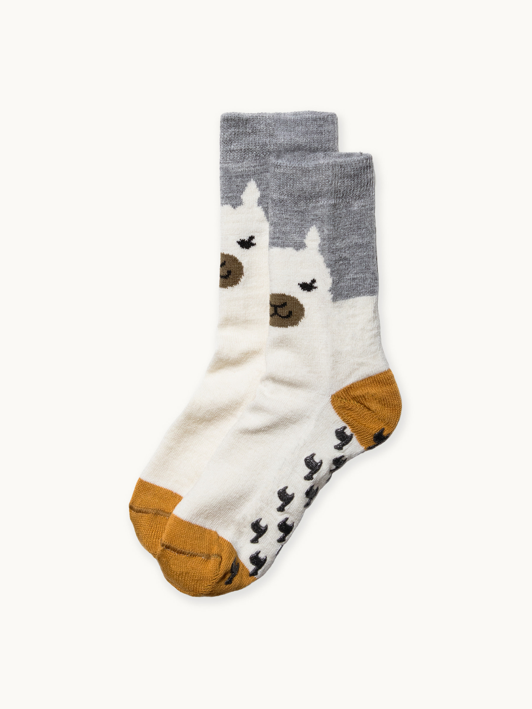 Happy Alpaca Family Non-Skid Alpaca Crew Socks for child