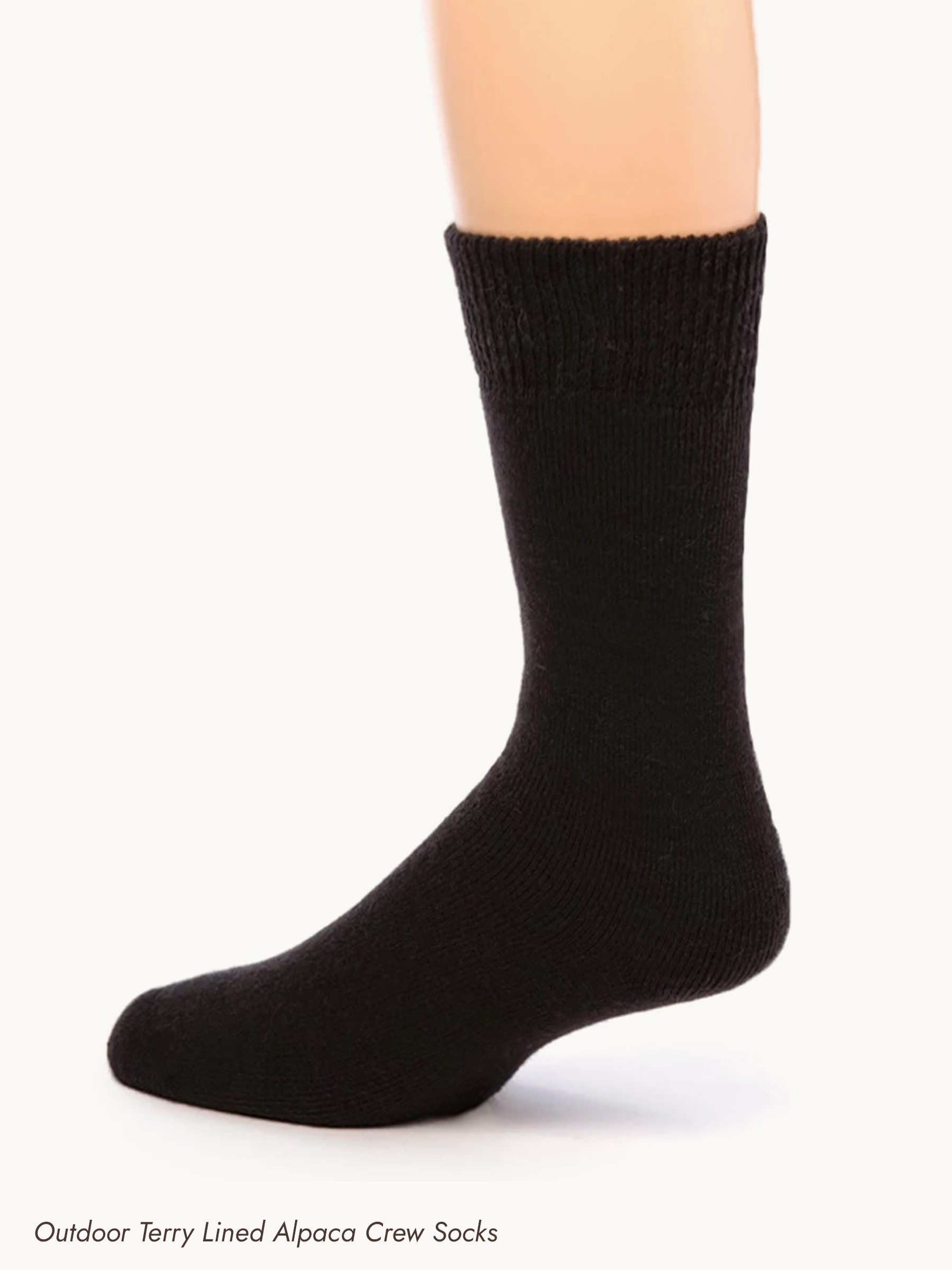 Sportsman's Alpaca Socks Gift Box - Outdoor Terry Lined Alpaca Crew Socks