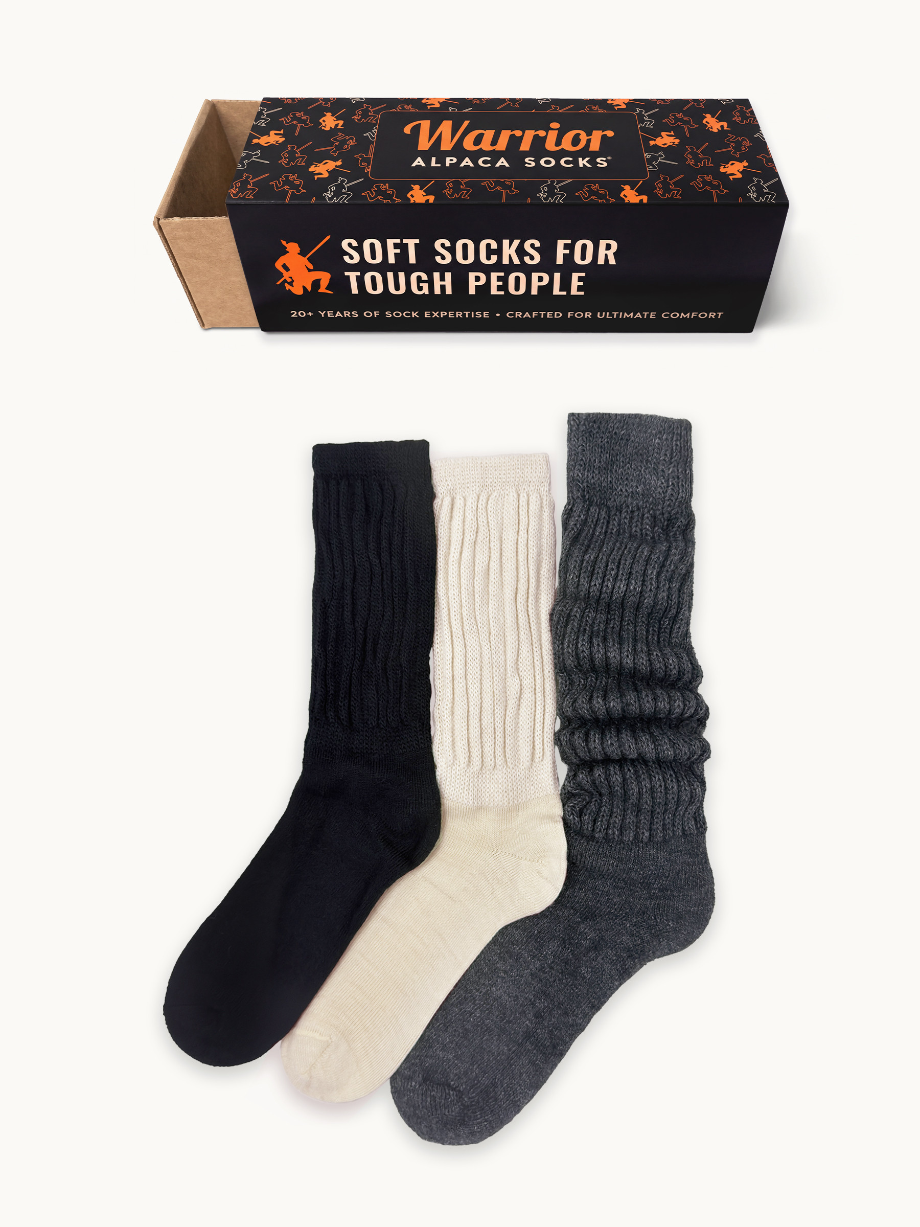 Diabetic Therapeutic Sock Box flatlay with box