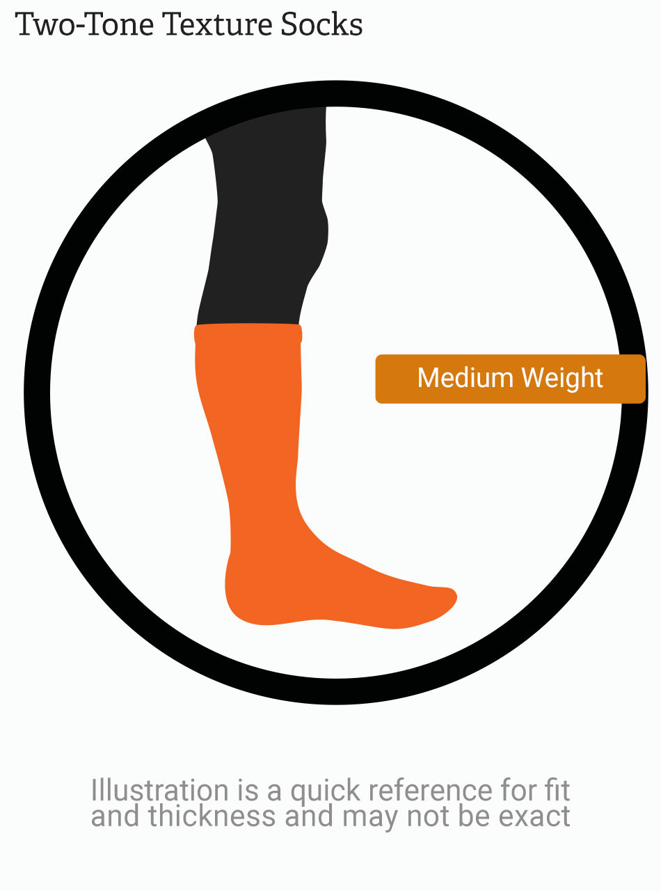 Warrior Alpaca Socks Two-Toned Alpaca Crew Socks for Men Illustration WJT2.