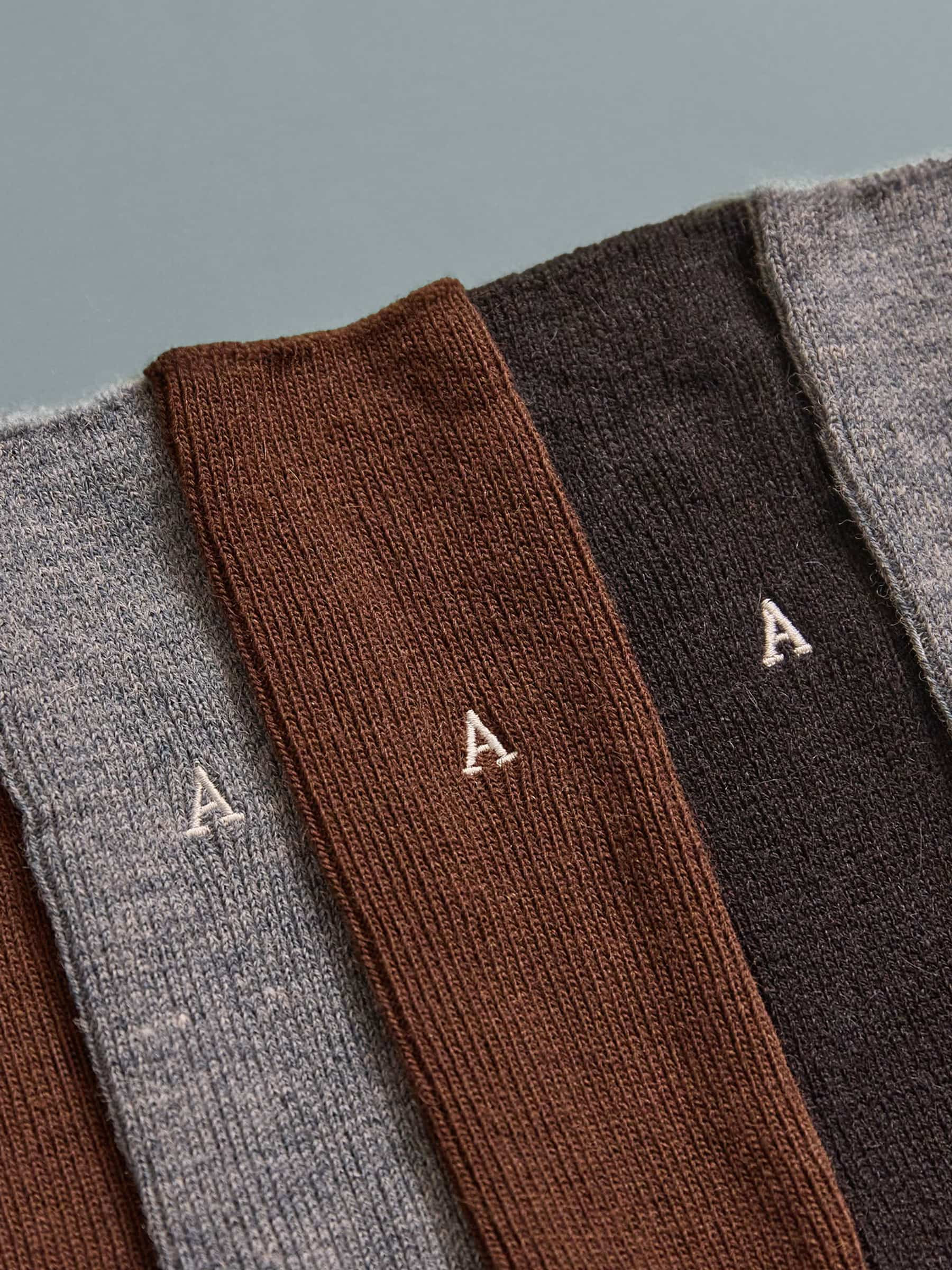 Baby Alpaca Dress Crew Socks detail close up