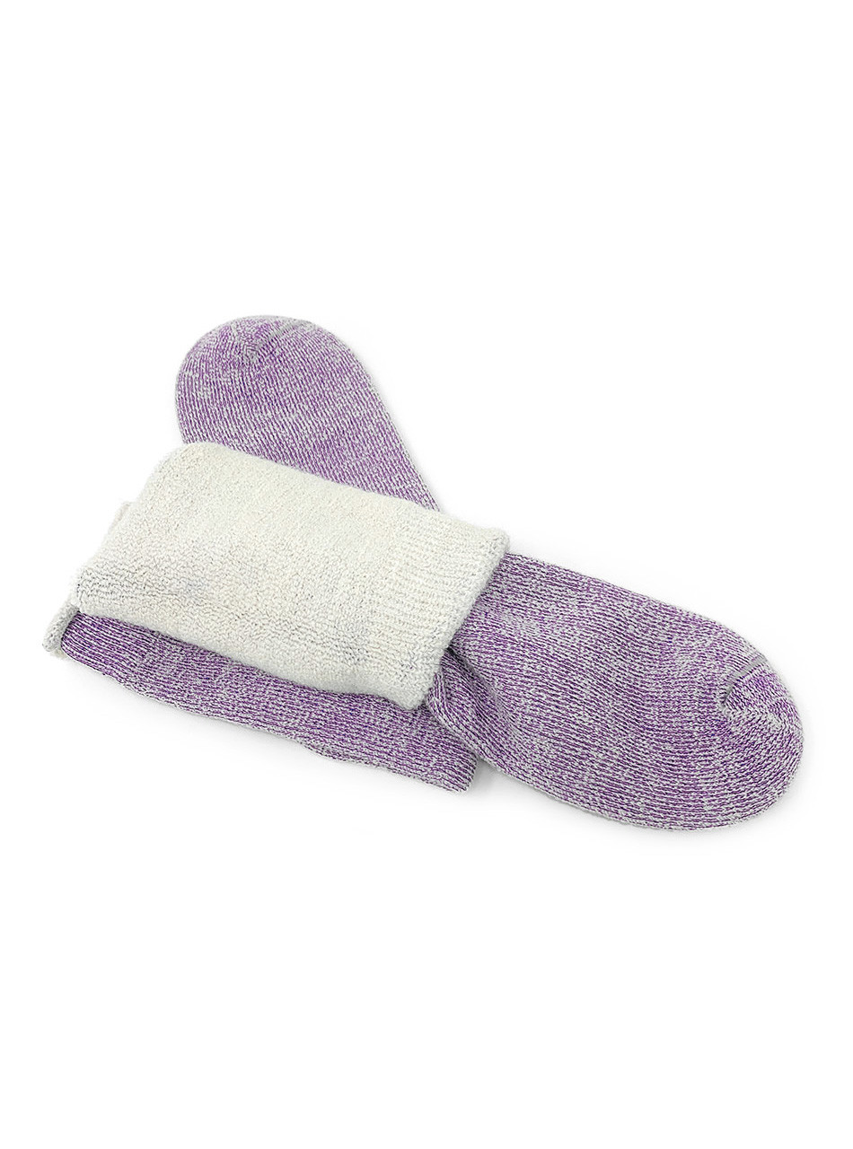 Koze Kickback Comfort 100% Alpaca Wool Sweatshirt Socks - Terry lined Interior.