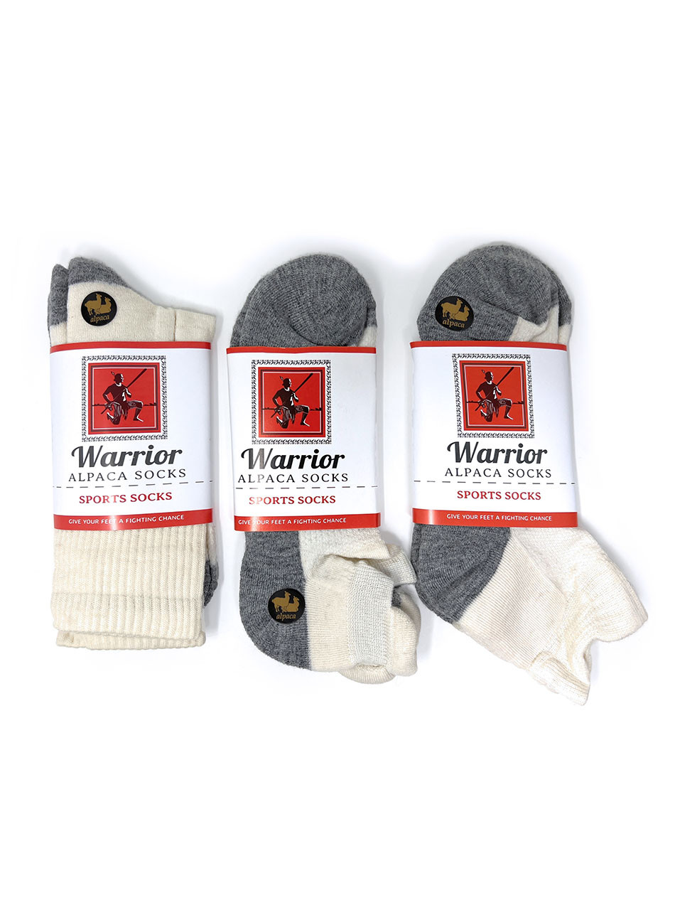 Warrior Cross-Trainer Socks - High Performance - 3Pack  White Athletic Sport Socks - Ankle Tab, Quarter Crew, and Mid Crew Heights