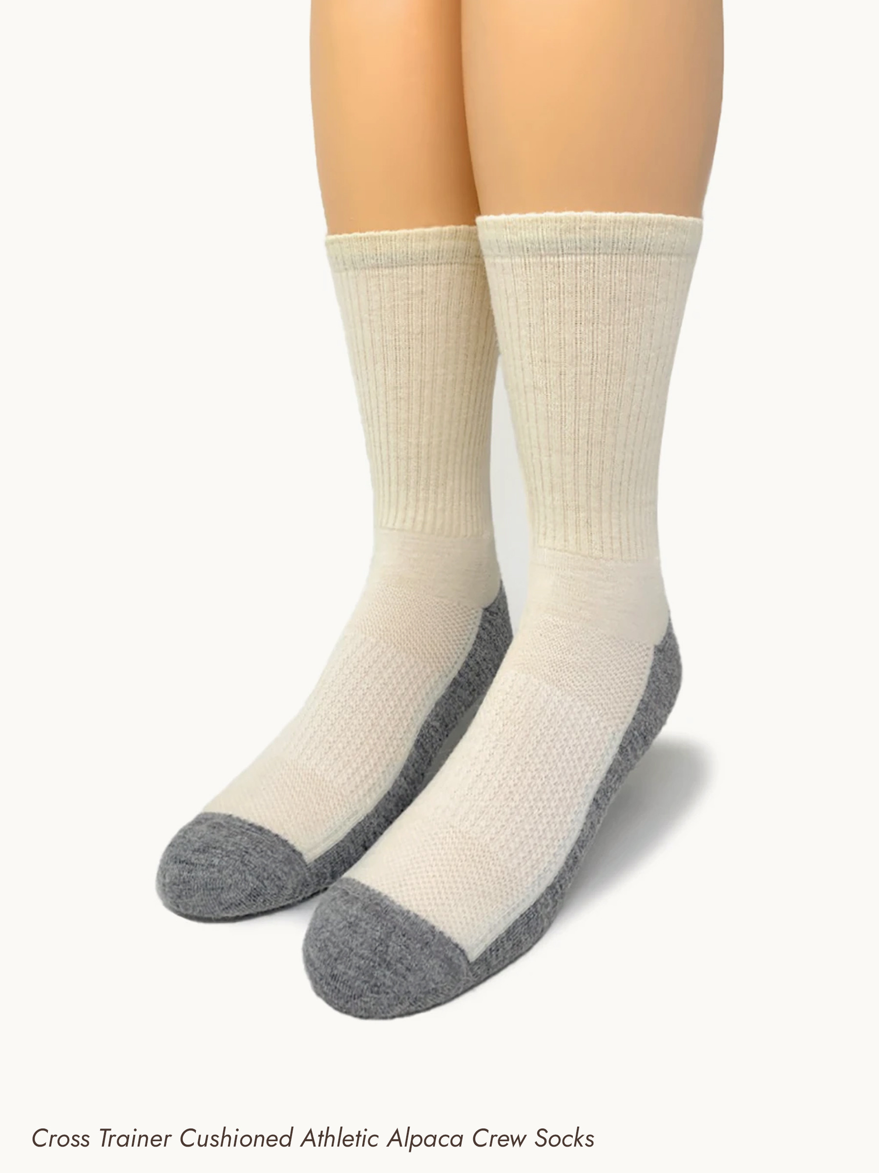 Teen &  College Boy Alpaca Sock Box - Cushioned Cross Trainer Athletic Alpaca Crew Socks