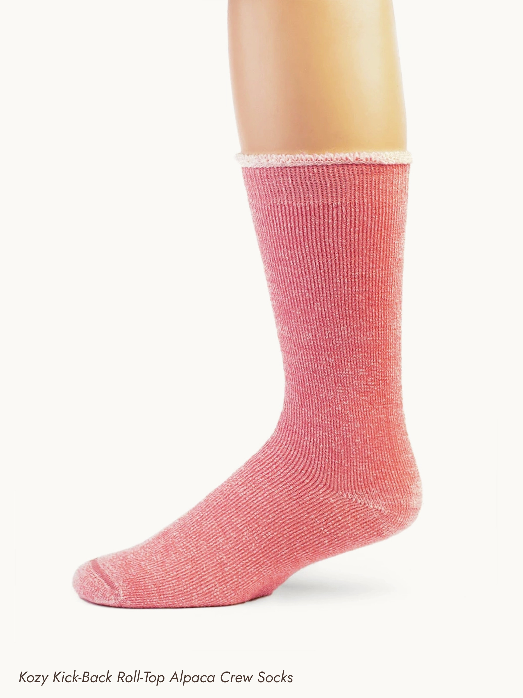 Teacher Appreciation Alpaca Sock Box - Kozy Kick-Back Roll-Top Alpaca Crew Socks