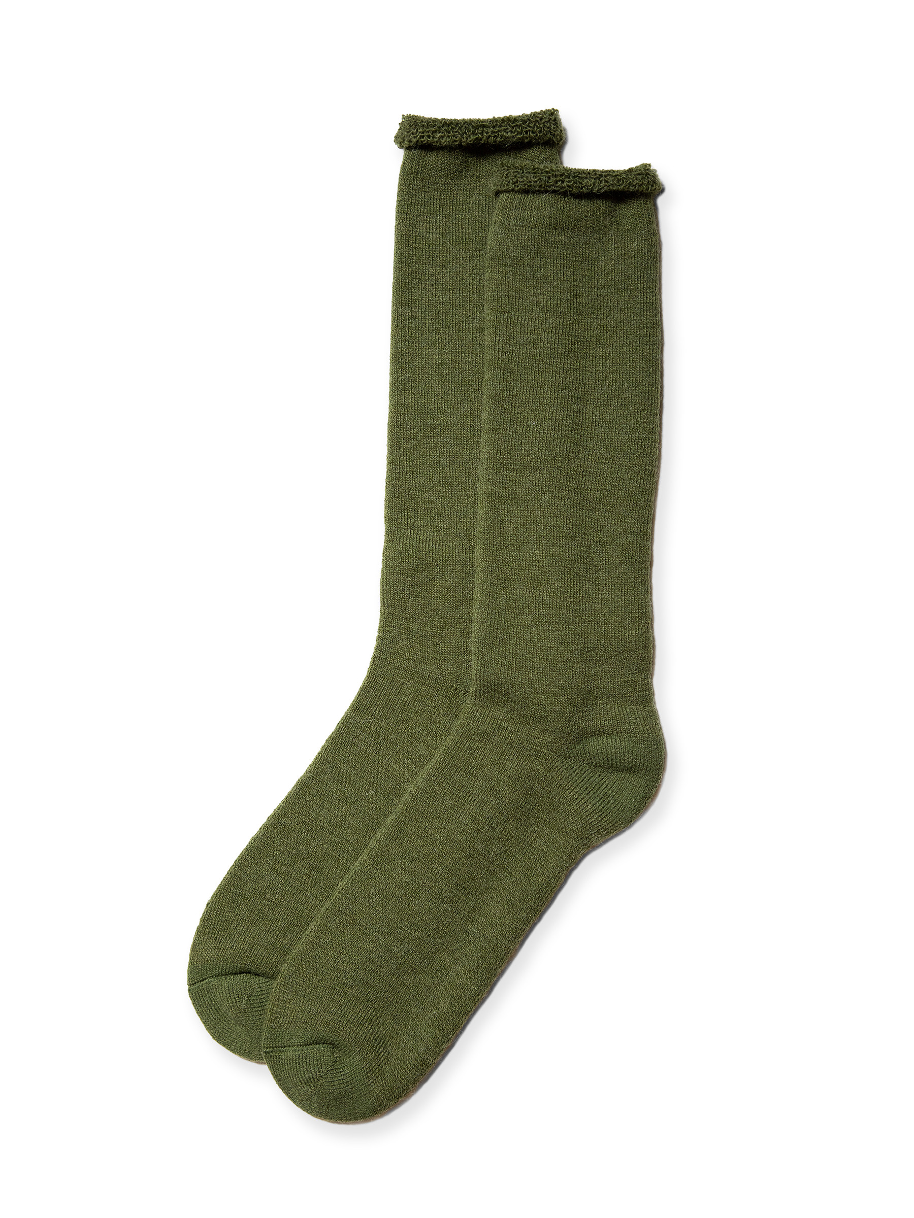 Unbound Roll-Top Alpaca Socks in avocado