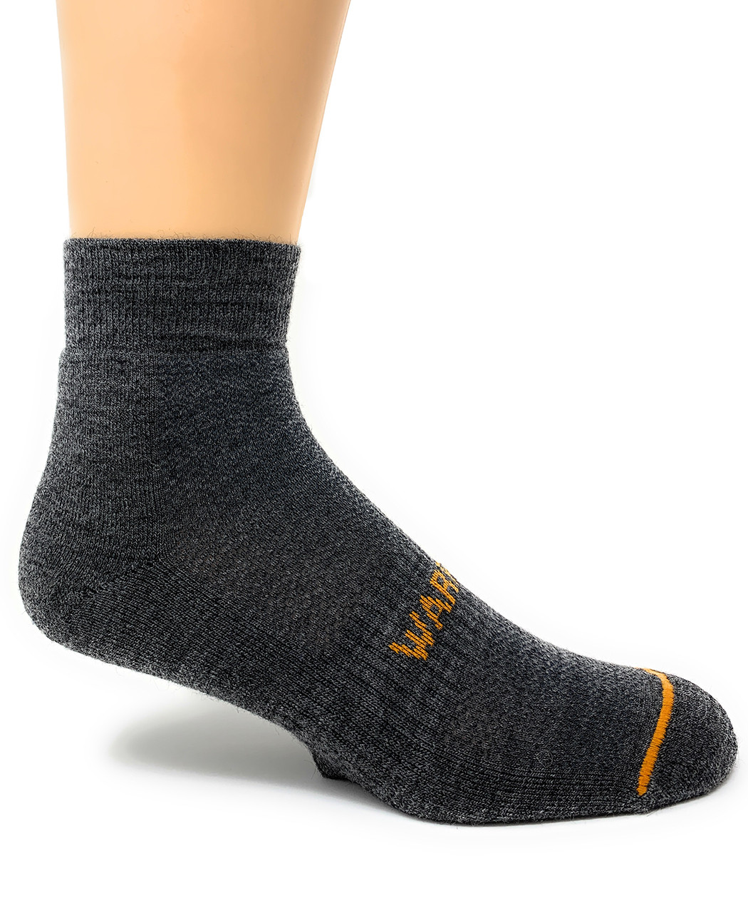Breakaway Sport Alpaca Quarter-Crew Socks Side View.