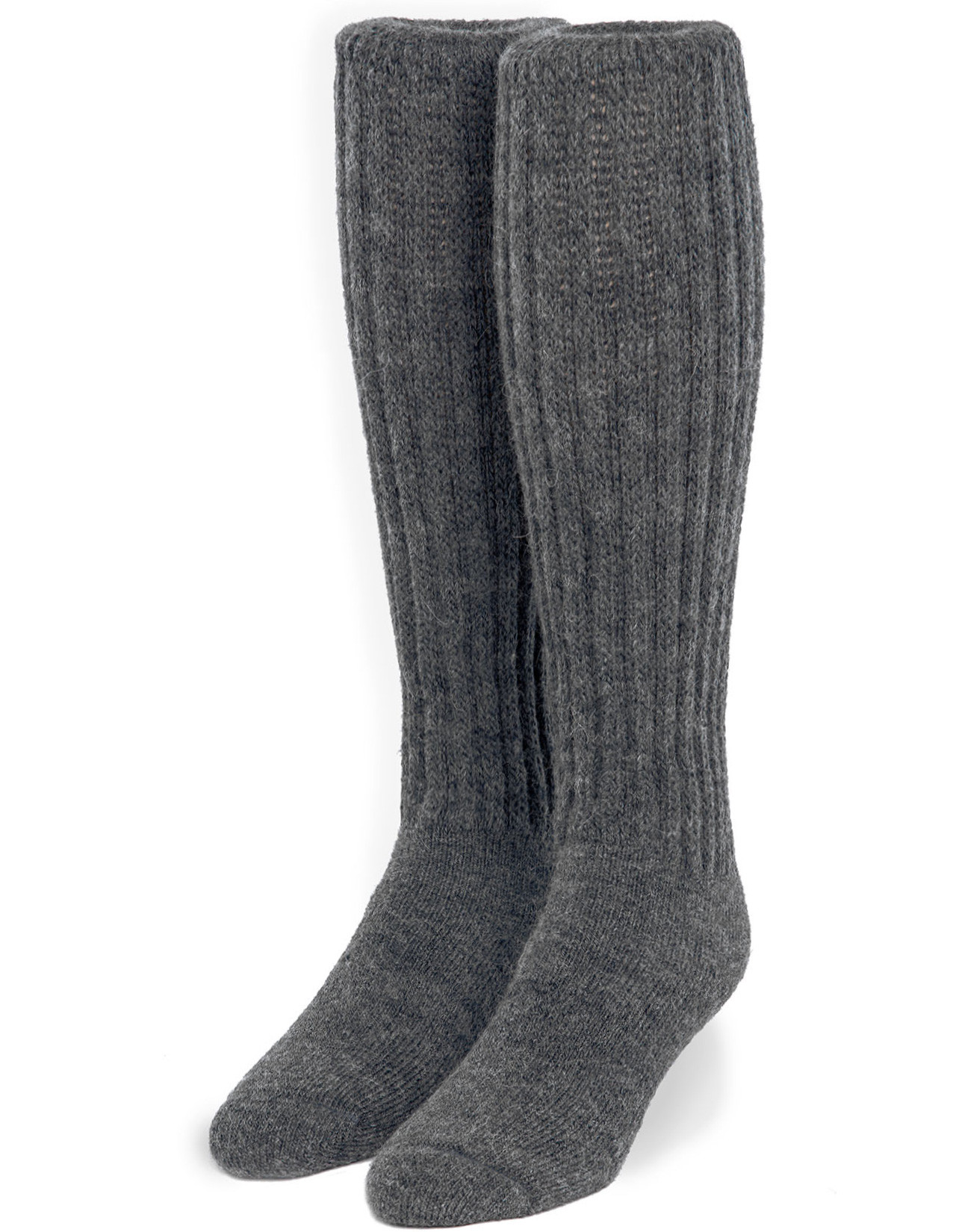 Second to None - Thick Alpaca Wool Boot Socks - Front View.