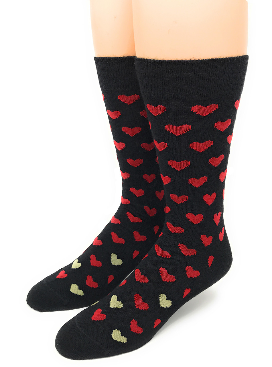 Found Hearts Novelty Alpaca Crew Socks Toe -Main.