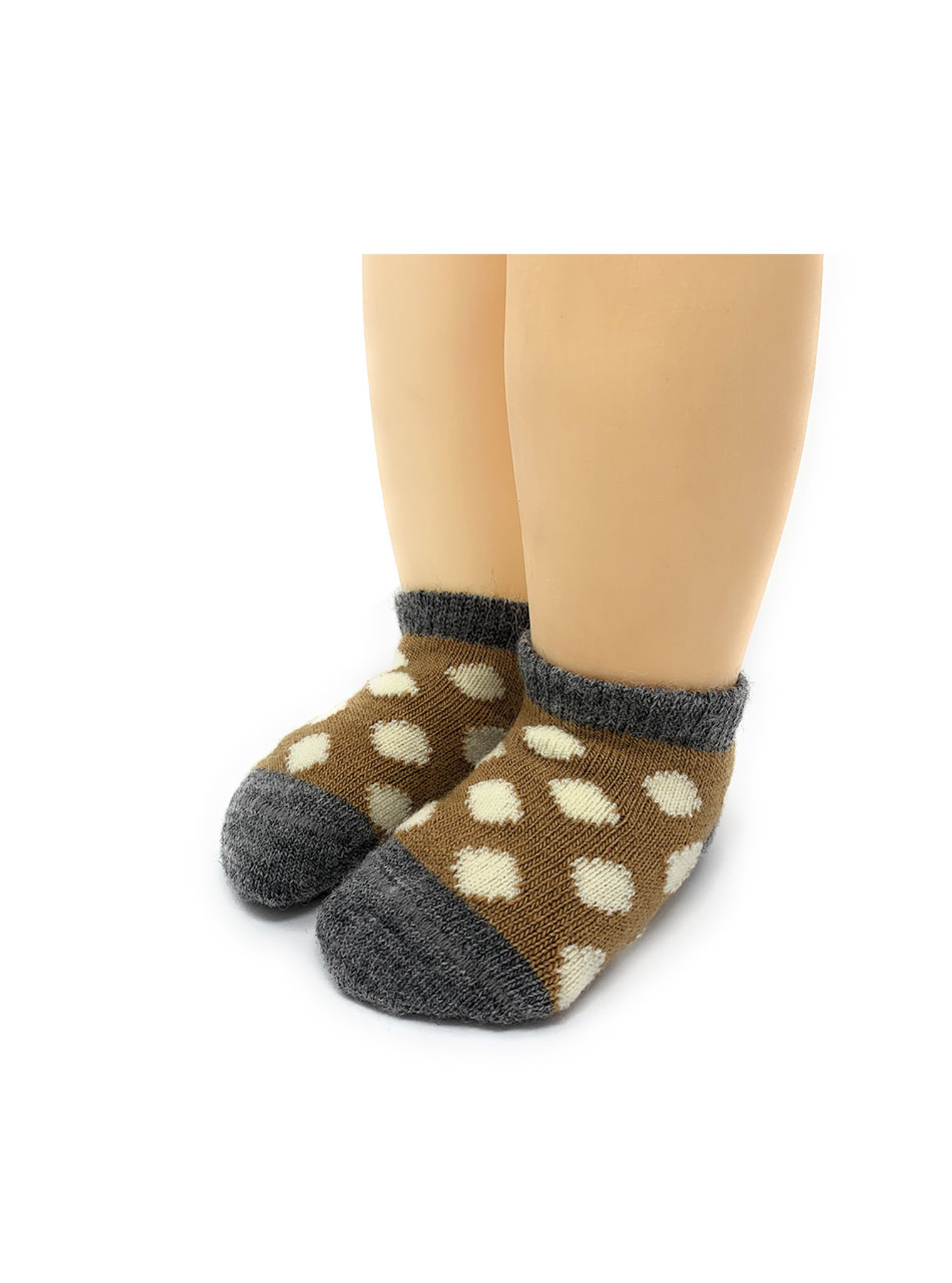 brown infant socks