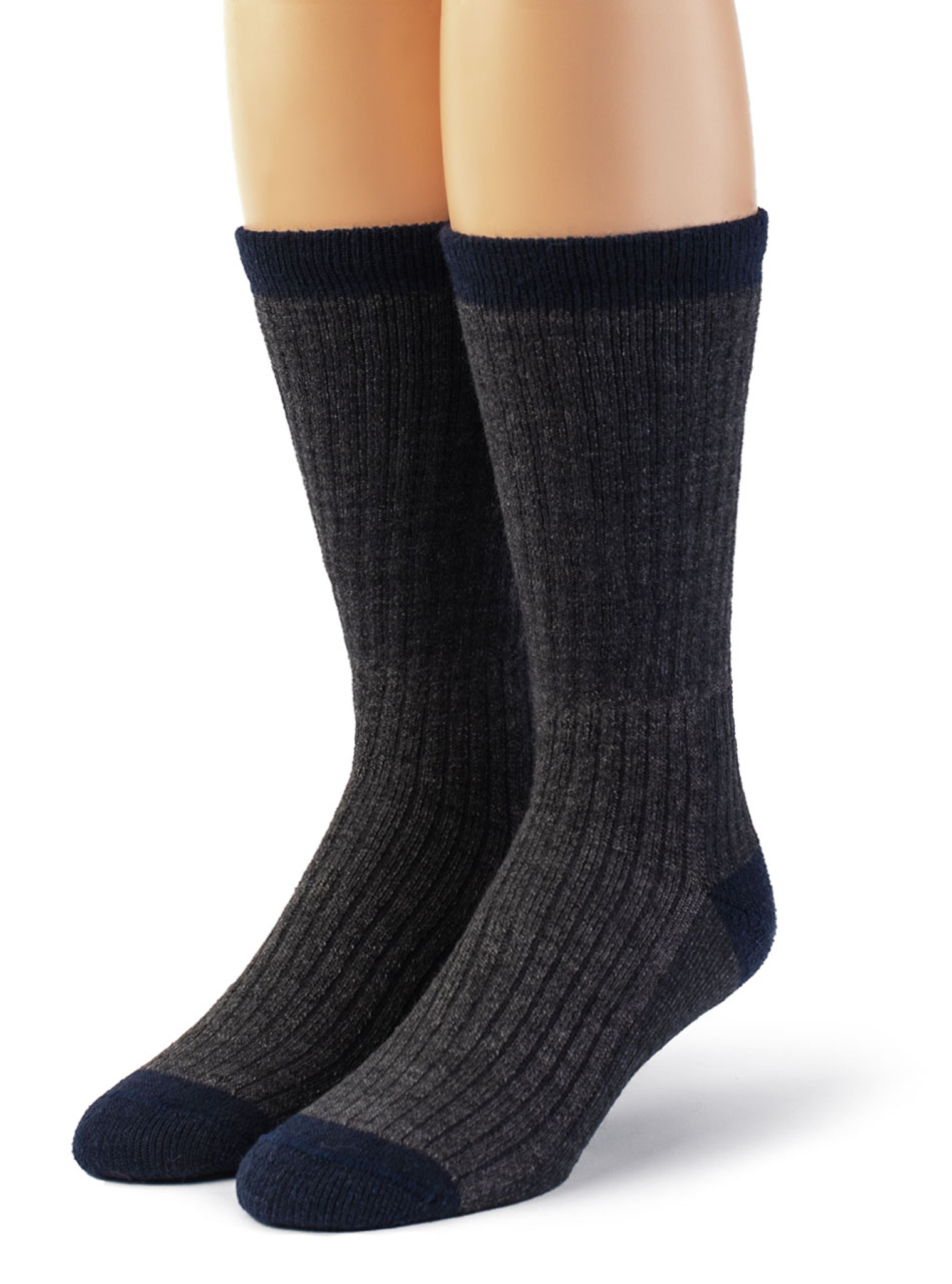 Ribbed Warrior Alpaca Socks Terry Lined Footbed Crew Boys Outdoor Alpaca Wool Socks