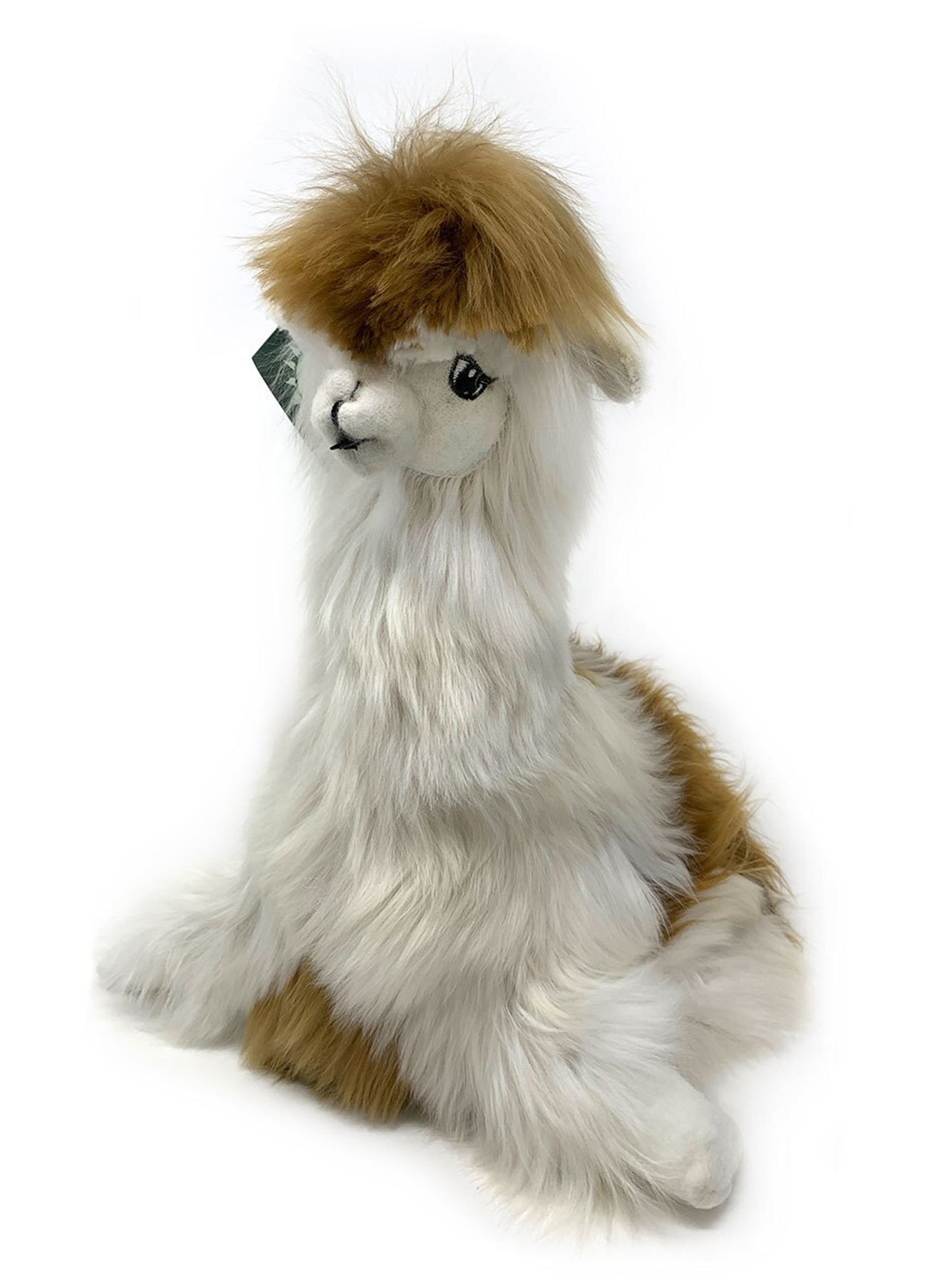 stuffed alpaca with real fur
