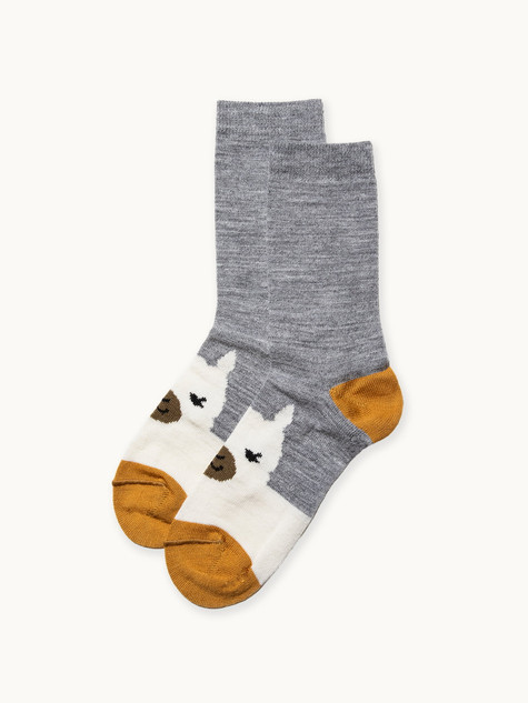 Happy Alpaca Family Alpaca Crew Socks for youth