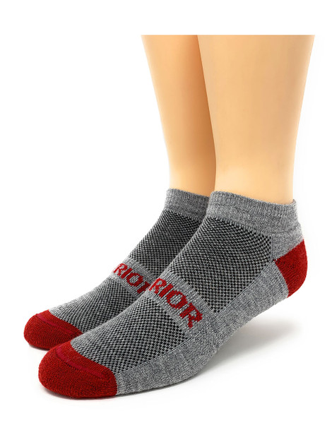 All-Terrain Sport Alpaca Ankle Socks, Front View.