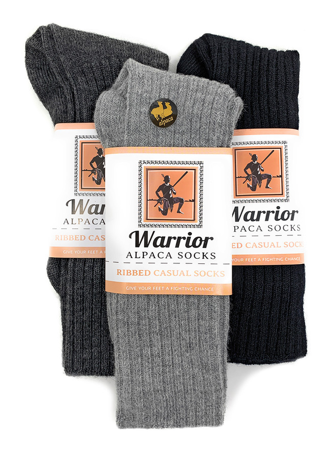 Ribbed Casual Crew Alpaca Sock Pack
3 Pair Gift Package