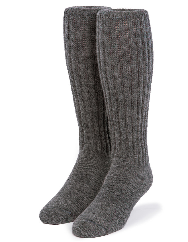 Second to None - Thick Alpaca Boot Socks - Over the Calf
Front View