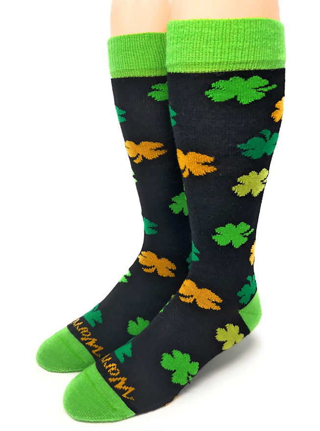 Lucky Shamrock Alpaca Socks main image.