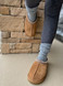 Women's Marled Alpaca Camp Socks Crew Space Dyed blue on Model with Uggs.