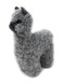 Alpaca Wool Needle Felted Grey Alpaca Figure by Warrior Alpaca Socks