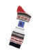 Snozone Nordic Patterned Alpaca Crew Socks Package - Red Nordic