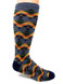 High Voltage Patterned Alpaca Crew Socks Side