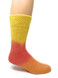 Ombre Tie-Dye Outdoor Alpaca Socks Yellow, Coral, Orange Side