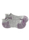 Warrior Alpaca Socks All-Season Comfort Collection Tab Anklet Grey/Purple Toe
Flat Image