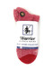 All Purpose Cushioned Alpaca Quarter-Crew Socks, Red - in Package.